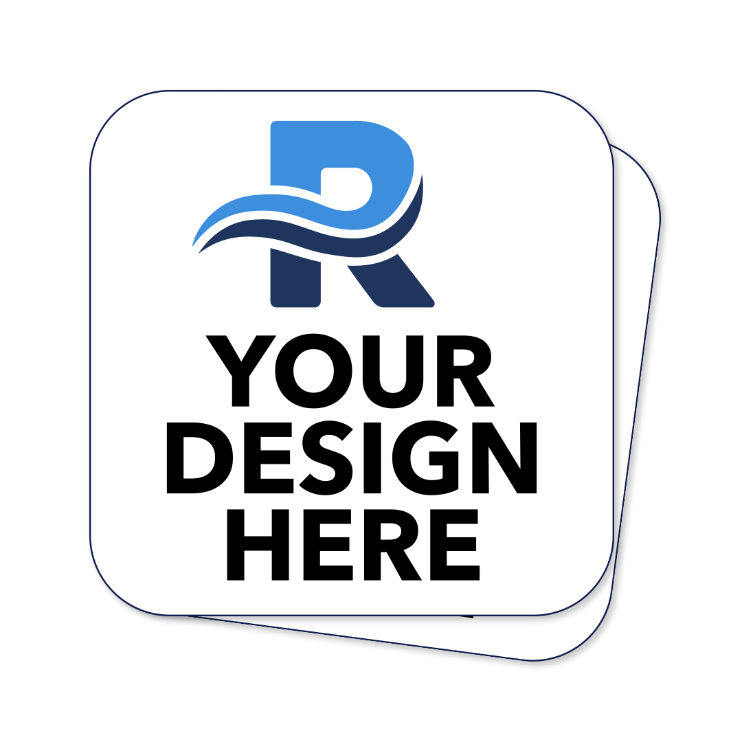 Rounded Corner Square Stickers