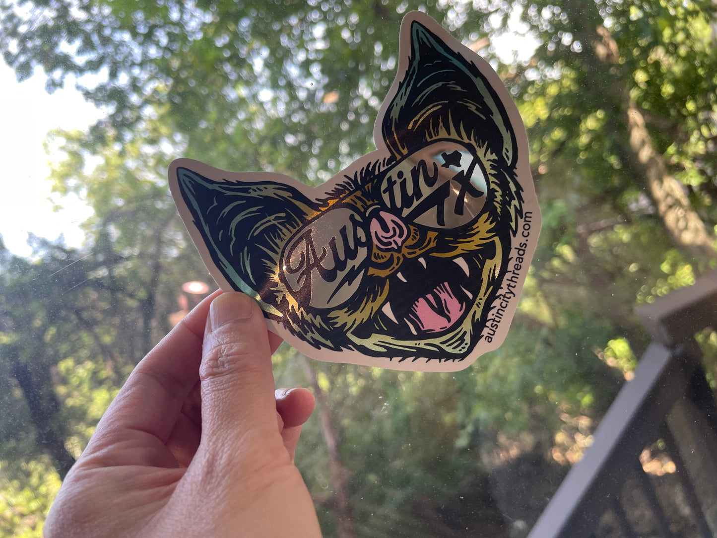 2" Die Cut Mirror Chrome Glossy Stickers