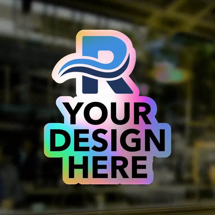 2" Die Cut Holographic Glossy Stickers