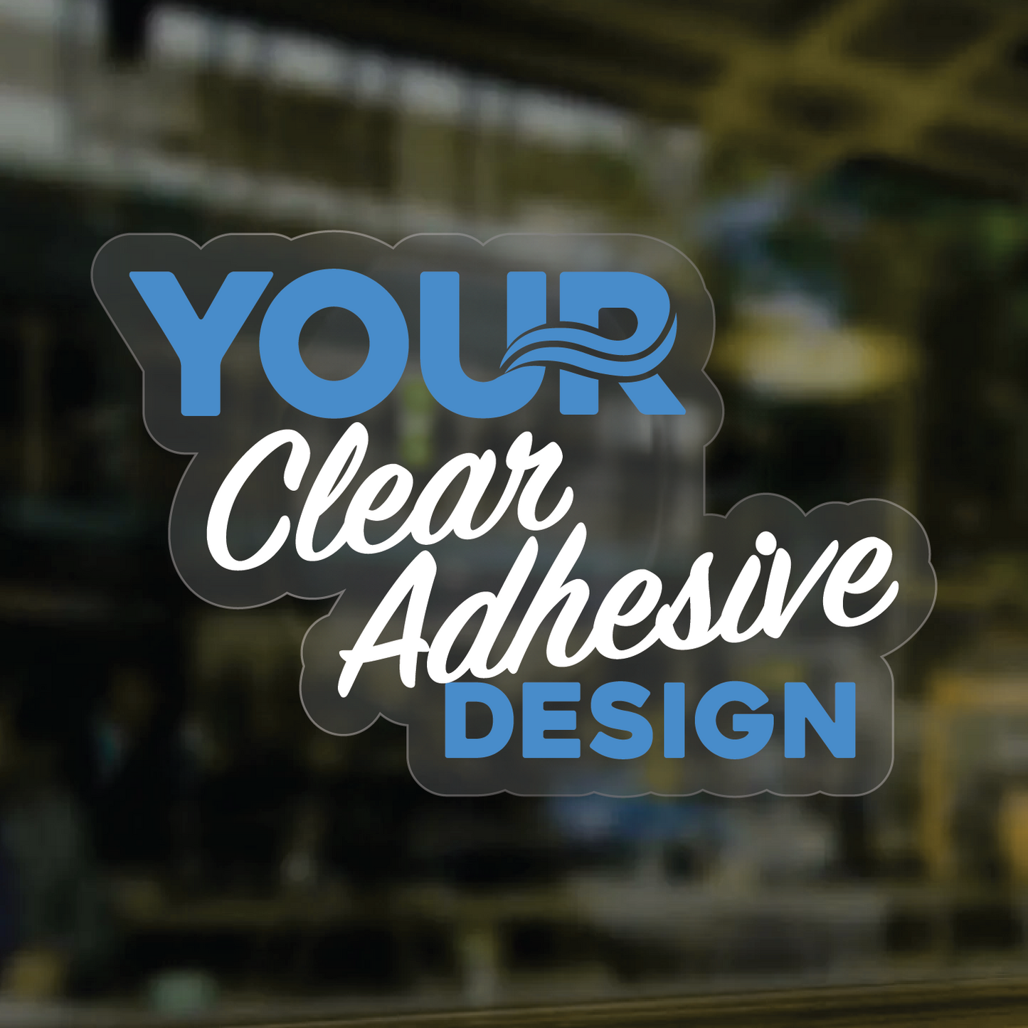 Clear Adhesive Stickers - Any Shape