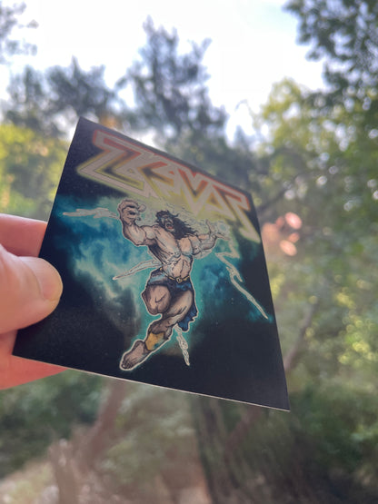 2" Die Cut Brushed Aluminum Glossy Stickers