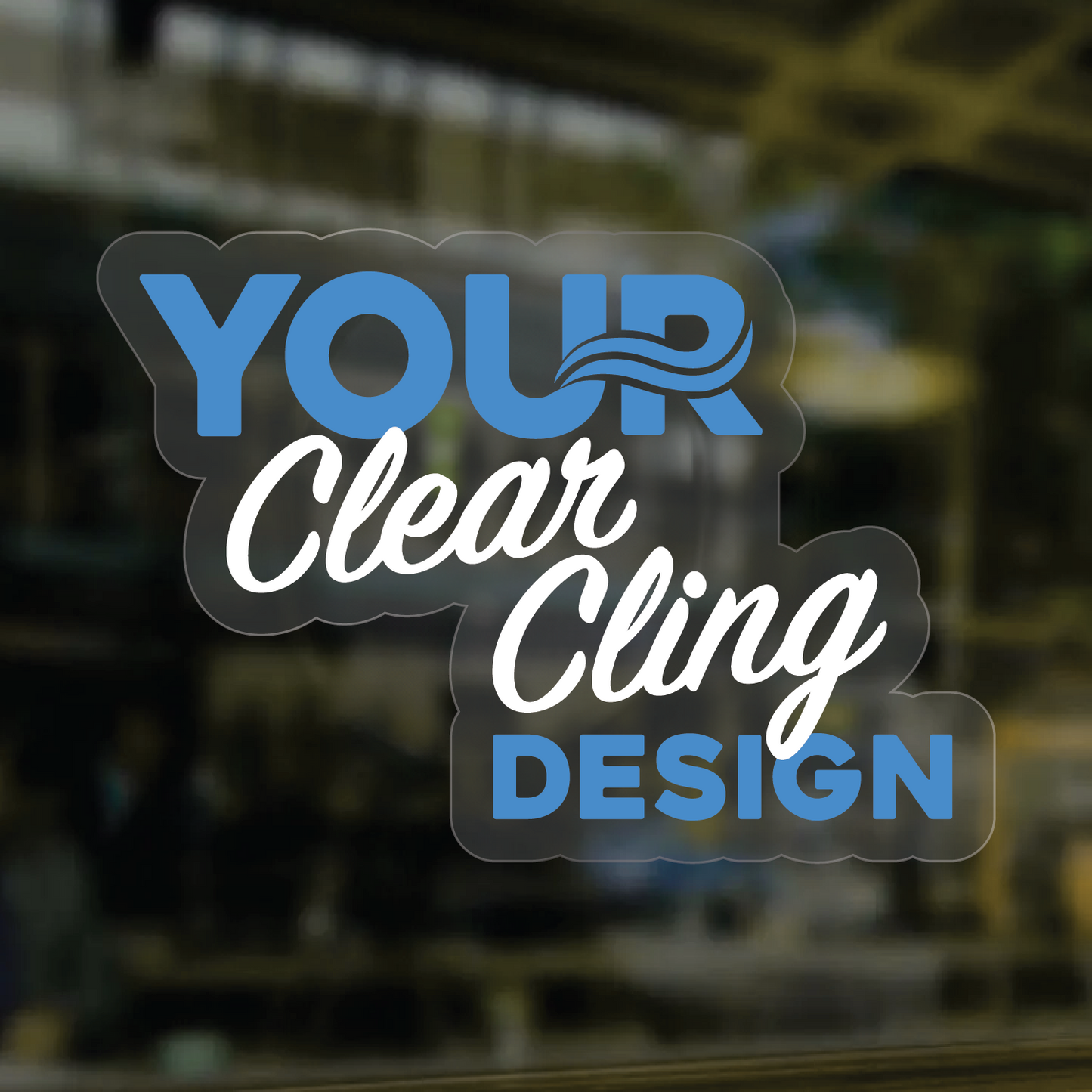 Static Cling Stickers - Any Shape
