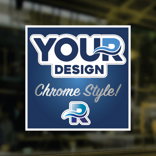 Mirror Chrome Stickers  - Kiss Cut