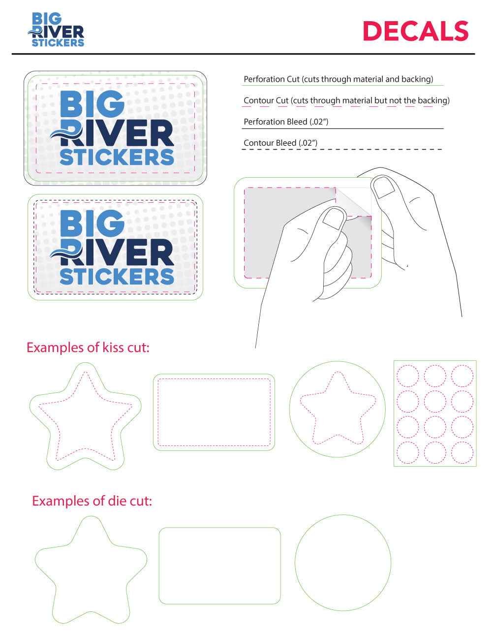 River Printable Sticker Standard White Vinyl Sticker Sheets – Big River Stickers